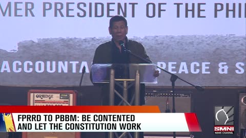 FPRRD speaks before the crowd at the Hakbang ng Maisug Candlelight Prayer Rally in Cebu City