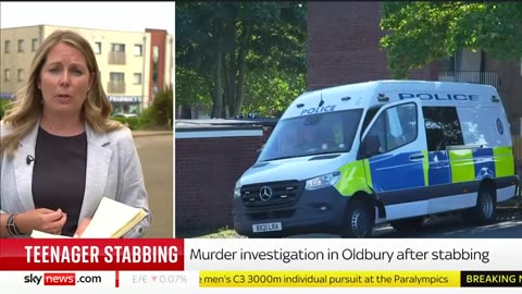 News conference after 13-year-old stabbed to death in Oldbury