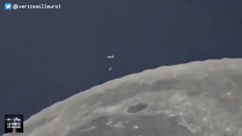 Giant ufo on the moon 2021