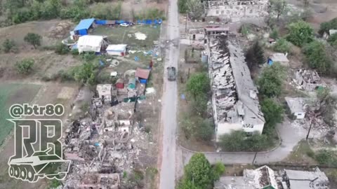 A trap for the BTR-70 VSUk and its crew in the village of Grodovka, Pokrovskoe direction