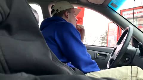 "No It's Not That" DRIVE THRU PRANK (BANNED from Dunkin Donuts)