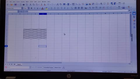 Draw Border Lines on a LIBRE OFFICE CALC SPREADSHEET