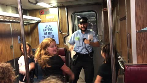 This Train Conductor Has Spirit!