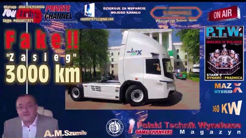 HYBRID TRUCK MAZ X / 360 KW / 3000 KM RANGE ? Mariusz Szumiło / Wolna Energia / Darmowa Energia