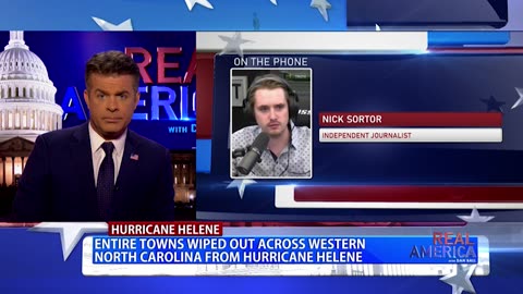 REAL AMERICA -- Dan Ball W/ Nick Sortor, Hurricane Helene Wreaks Havoc In N.C., 9/30/24