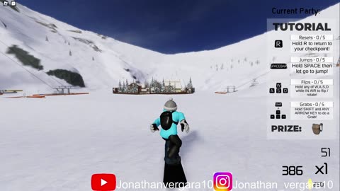 roblox snow board gameplay