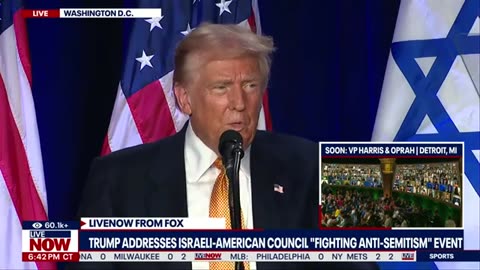 Trump speaks at antisemitism event in D.C. - 092024