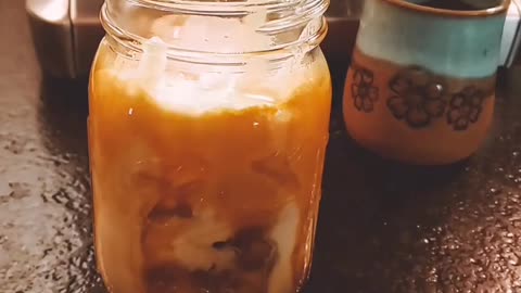 Making a Friday Iced Latte