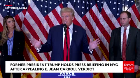 BREAKING NEWS: Trump Holds Surprise Press Briefing Where He Again Attacks E. Jean Carroll!!