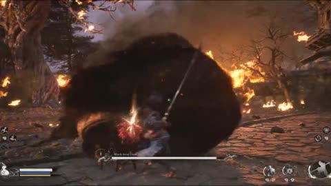 Black Myth Wukong | Boss Fight - Yaoguai King: Black Bear Guai | Gameplay #gaming #gamingvideos