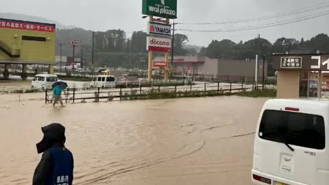 Terrible flood due to heavy rain in Wajima City of Ishikawa, Japan (9/21/2024)