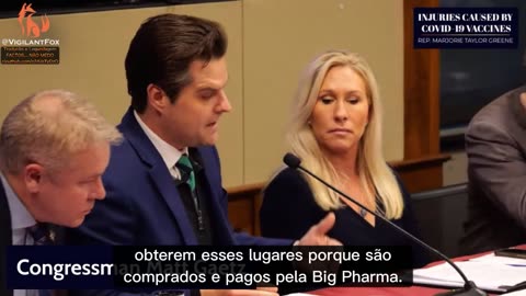 📢💥DEPUTADO MATT GAETZ ACUSA OS MEMBROS DA COMISSÃO DE SEREM COMPRADOS E PAGOS PELA BIG PHARMA💥📢