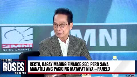 Ralph Recto, bagay maging Finance Secretary pero sana manatili ang pagiging matapat niya —Panelo