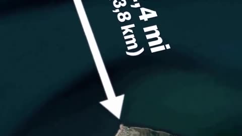 The USA and Russia are actually much closer to each other, just two miles apart