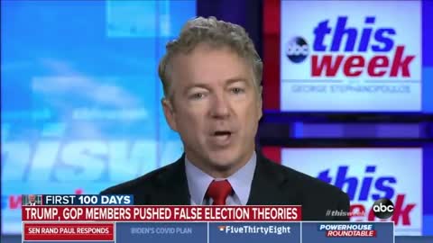 Sen. Rand Paul we should hold an investigation into voter fraud