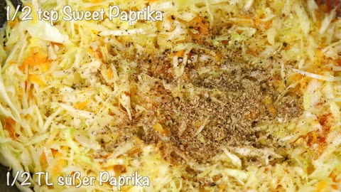 Cabbage with eggs tastes better than meat! Easy, quick and very delicious dinner recipe!