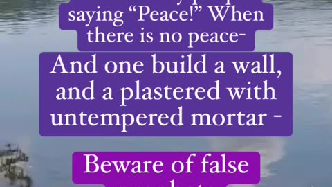 They seduced God‘s people saying “Peace !”when there is no peace Ezekiel#Jesus #shorts #God