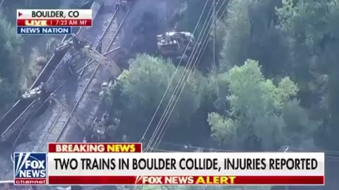 Two trains collided in a shocking head-on crash in Boulder, Colorado