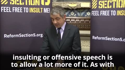 BREAKING : Mr Bean, Blackadder & Johnny English Super Star On FREE SPEECH