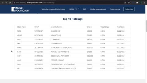 MAGA ETF Introduction (Republican Values / Party)