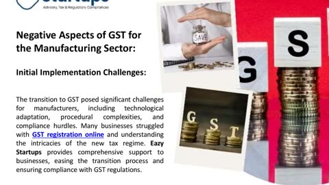 Complexities and Impact Of GST On The Manufacturing Sector