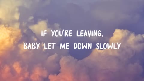 Alec Benjamin - Let Me Down Slowly (Lyrics)