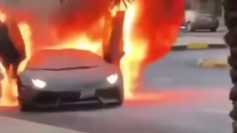 Lambo on Fire 🔥