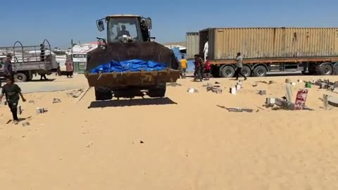 *WARNING DISTURBING IMAGES* Harrowing video shows bodies returned to Gaza