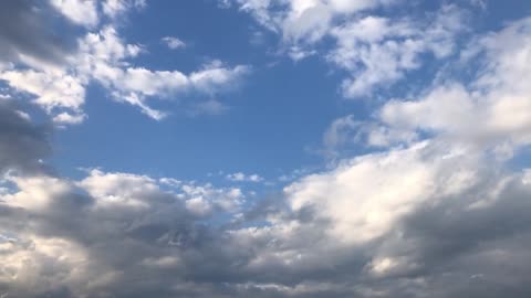 Time Delay Photography Department Blue Sky and Whi