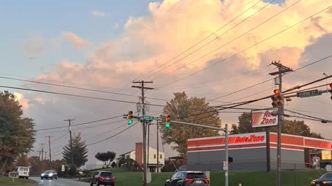 Beautiful clouds after a hard rain.