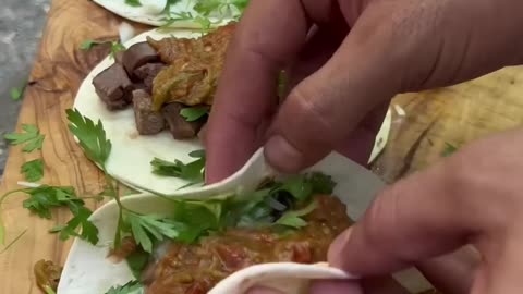 Beef Tongue Tacos