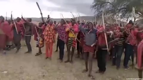 Bows and arrows versus live ammunition in Tanzania.