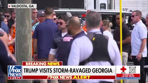 Trump visits Georgia to show solidarity after Hurricane Helene