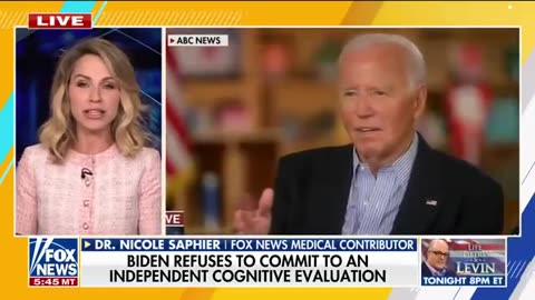 'NOT SO CRAZY' to expect Biden to take a mental exam- Dr. Nicole Saphier Fox News