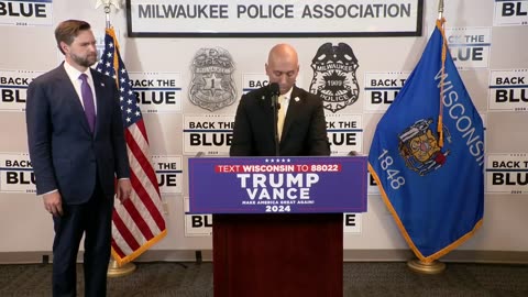 The Milwaukee Police Association endorses President Trump and J.D. Vance.