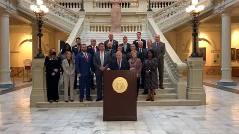 Gov. Brian Kemp Makes Announcement On Providing Broadband Access To Rural Georgians