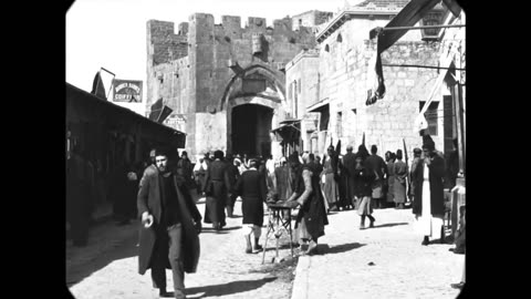 Jaffa Gate in Jerusalem (Al Quds) 1897. Jews and Arabs being cozy and peaceful.