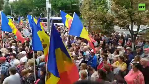 Moldova: protests in response to rising energy prises (Sept. 3, 2022)