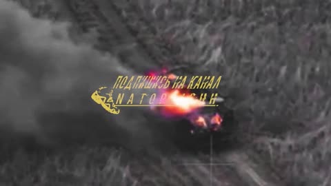 Objective Control of the Destruction of Two AFU Armored Vehicles Near Glubokoe