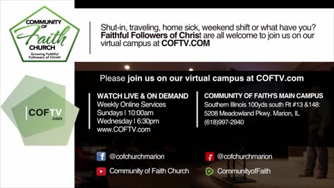 Daily Walk Wednesday Night Service - 12/06/23 Community of Faith Church @ COFTV.COM