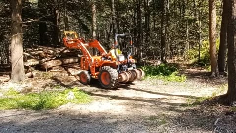 Carry All Log Forks Tractor Quick Attach