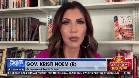 Governor Kristi Noem on Bannon's War Room