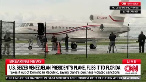 US Govt Seizes Venezuelan President Maduro's Plane