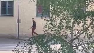 Gunman opening fire near Israeli consulate in Munich, Germany. He was later shot dead by police