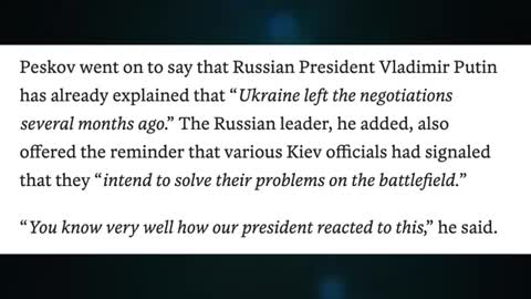 Dmitry Preskov - the implications once the liberatied area becomes part of Russia.