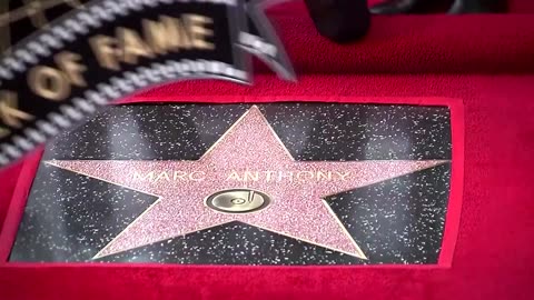 Marc Anthony receives Hollywood Walk of Fame star