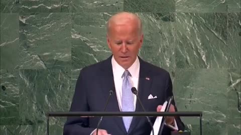 Joe Biden ends his speech at the UN by saying "Thank you for your tolerance listening to me."