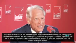 De Villepin über Israel „Es gibt einen messianischen Wahnsinn ... fraUTdeu