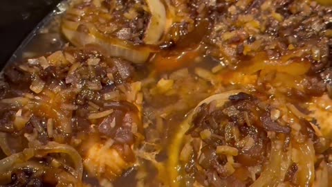 Crockpot French Onion Chicken!