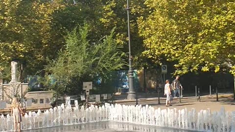 Budapesta fountain near the Presidencial palace